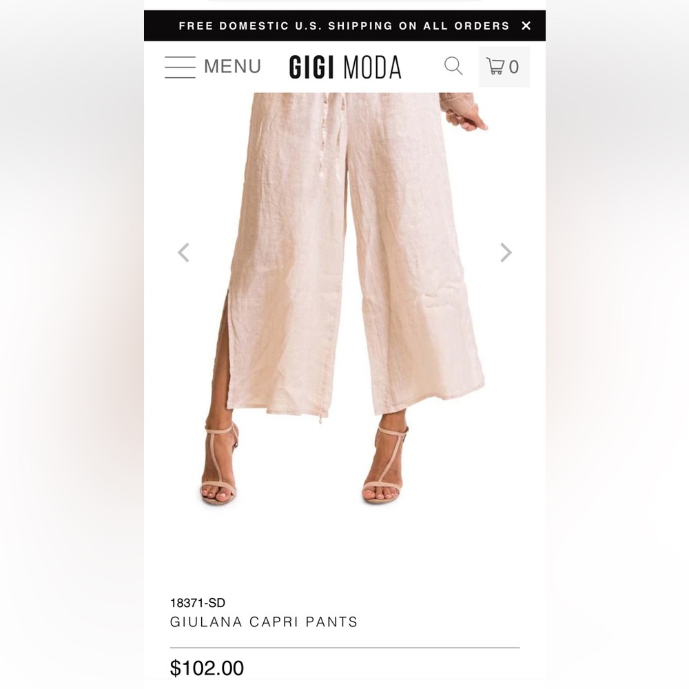 Gigi Moda Giulana Capri Pants View 3